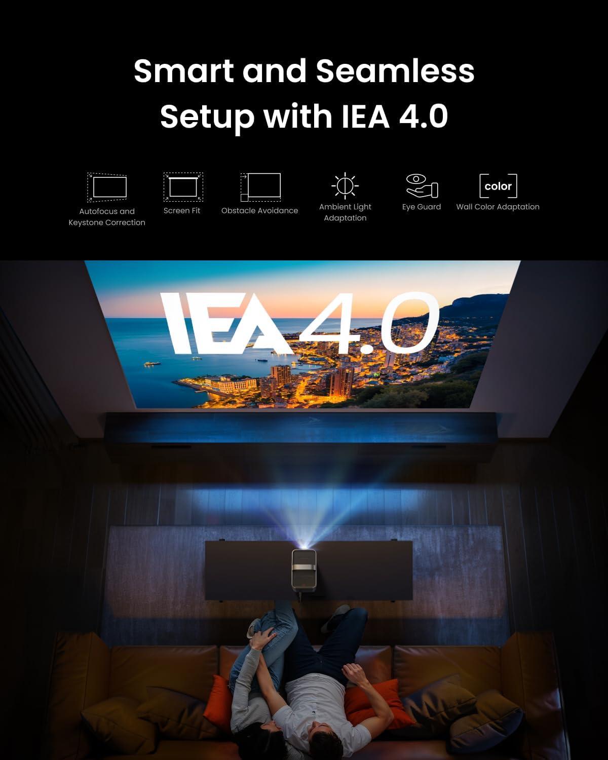 imageNEBULA Cosmos 4K SE Smart Projector Nebulamaster HighBrightness with Dolby Vision 200quot Screen 1800 ANSI Lumens HybridBeam Enhanced Image Quality GTV Portable for Gaming Home and Office UseCosmos 4K SE 1800 ANSI