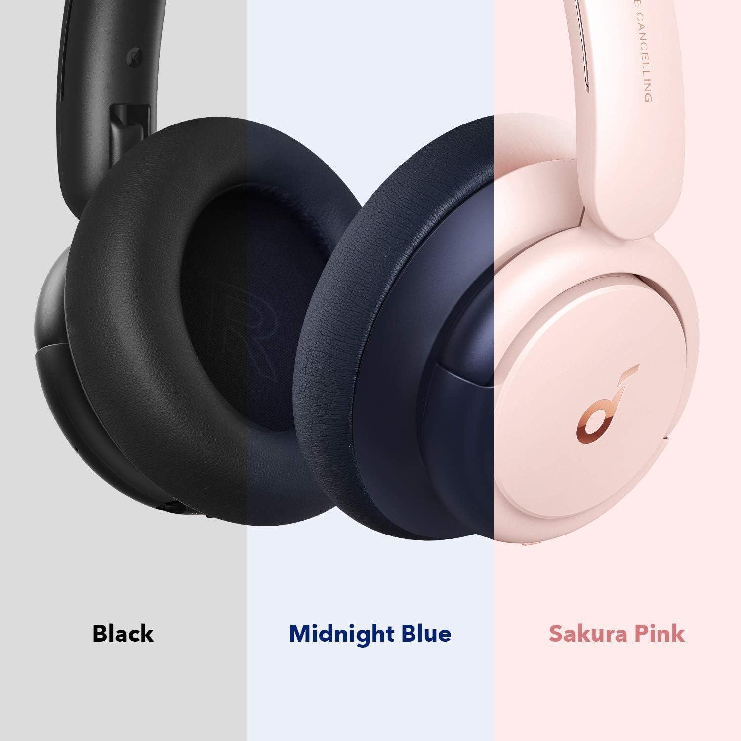 imageSoundcore Q30 by Anker Hybrid Active Noise Cancelling Headphones Multiple Modes HiRes Audio Custom EQ via App 50H Playtime Comfortable Fit Bluetooth Multipoint ConnectionBlue