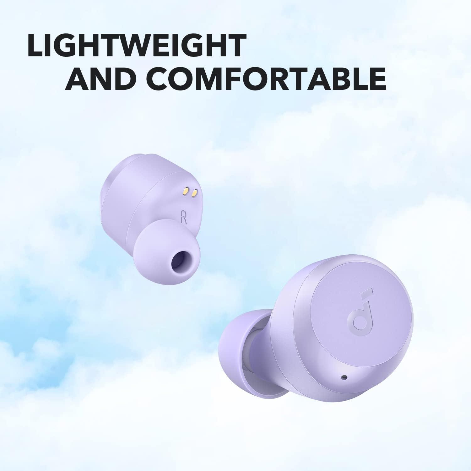 imageSoundcore by Anker A20i True Wireless Earbuds Bluetooth 53 App Customized Sound 28H Long Playtime WaterResistant 2 Mics for AI Clear Calls Single Earbud ModePurple