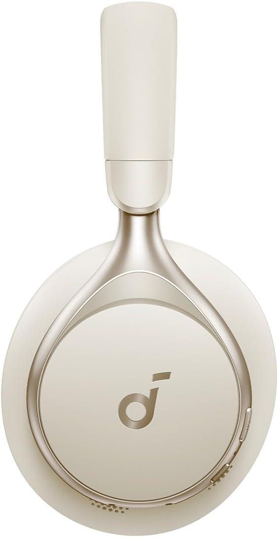 imageSoundcore by Anker Space One Active Noise Cancelling Headphones 2X Stronger Voice Reduction 40H ANC Playtime App Control LDAC HiRes Wireless Audio Comfortable Fit Clear Calls Bluetooth 53Latte Cream