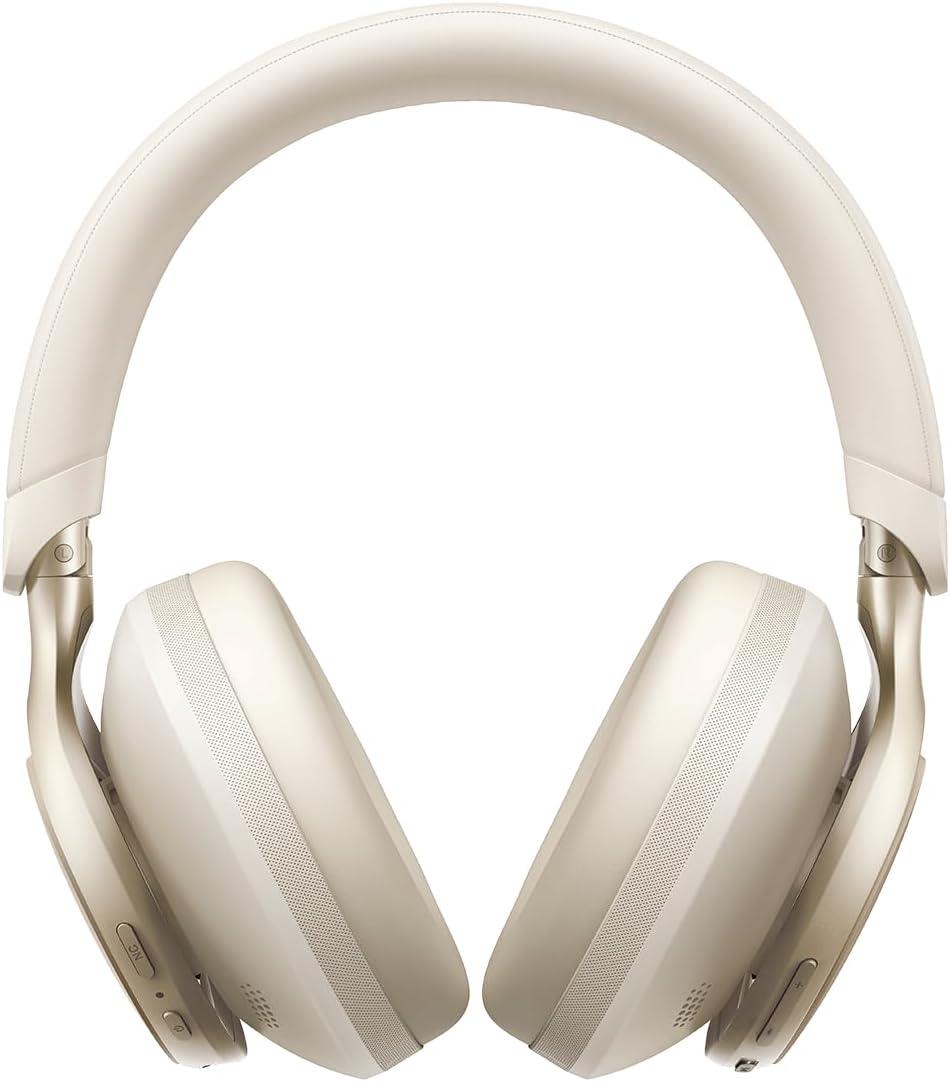 imageSoundcore by Anker Space One Active Noise Cancelling Headphones 2X Stronger Voice Reduction 40H ANC Playtime App Control LDAC HiRes Wireless Audio Comfortable Fit Clear Calls Bluetooth 53Latte Cream