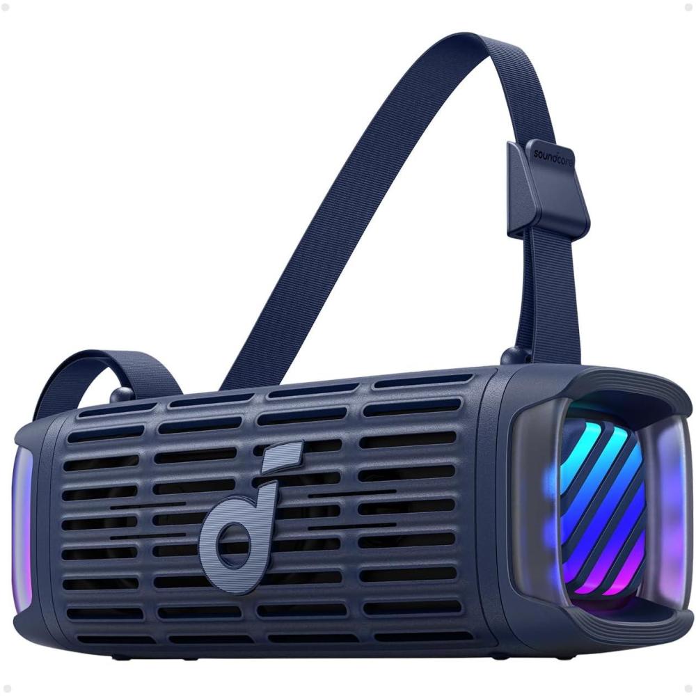 imageSoundcore Boom 3i by Anker Compact Outdoor Speaker IP68 Waterproof Floating Playback SaltwaterResistant BassUp 20 50W Portable Speaker Bluetooth 53 16H TWS KayakFishingCampingBlue