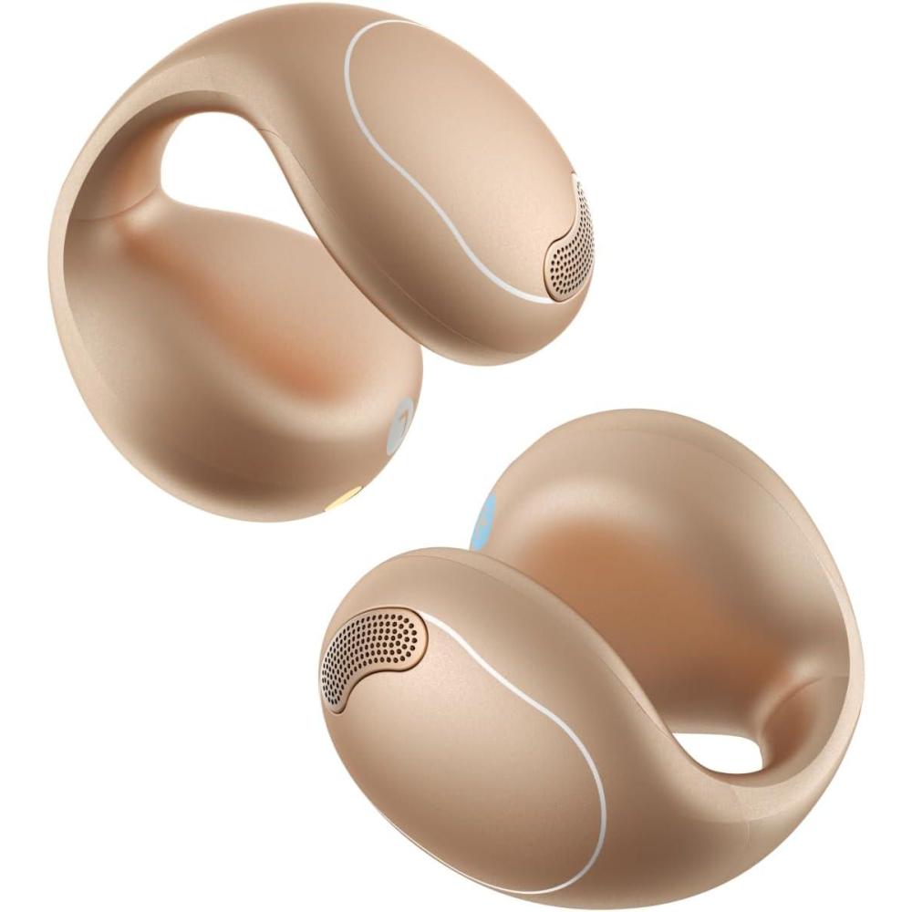 imageSoundcore C40i by Anker OpenEar Earbuds ClipOn Headphones Flexible Joint Design Button Controls Lightweight Comfort Stable Fit with Attachable Ear Grips Expansive Drivers for Clear SoundGolden