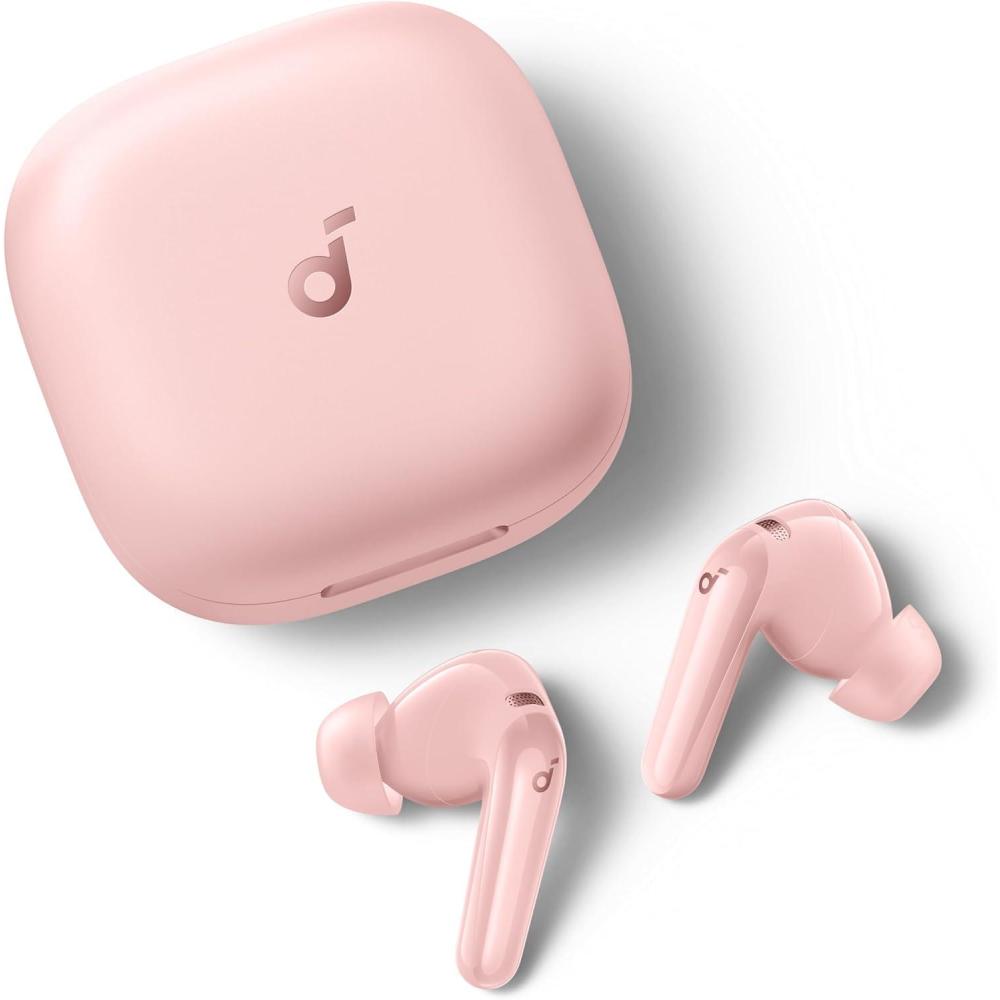 imageSoundcore P31i by Anker RealTime Adaptive Noise Cancelling HiRes Sound Translation Earbuds 50H Playtime Wireless Earbuds Bluetooth Earphones Spatial Audio Fast Charging IP55Pink