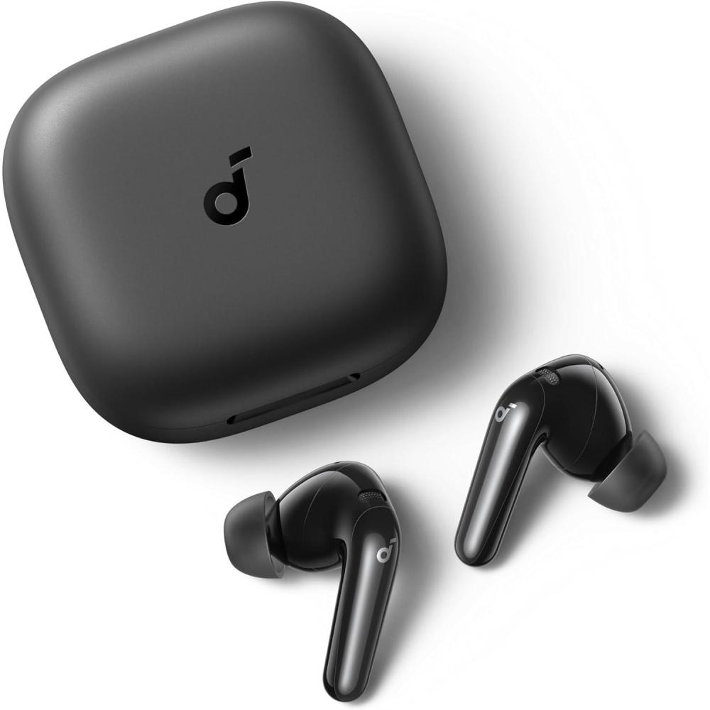 imageSoundcore P31i by Anker RealTime Adaptive Noise Cancelling HiRes Sound Translation Earbuds 50H Playtime Wireless Earbuds Bluetooth Earphones Spatial Audio Fast Charging IP55Black