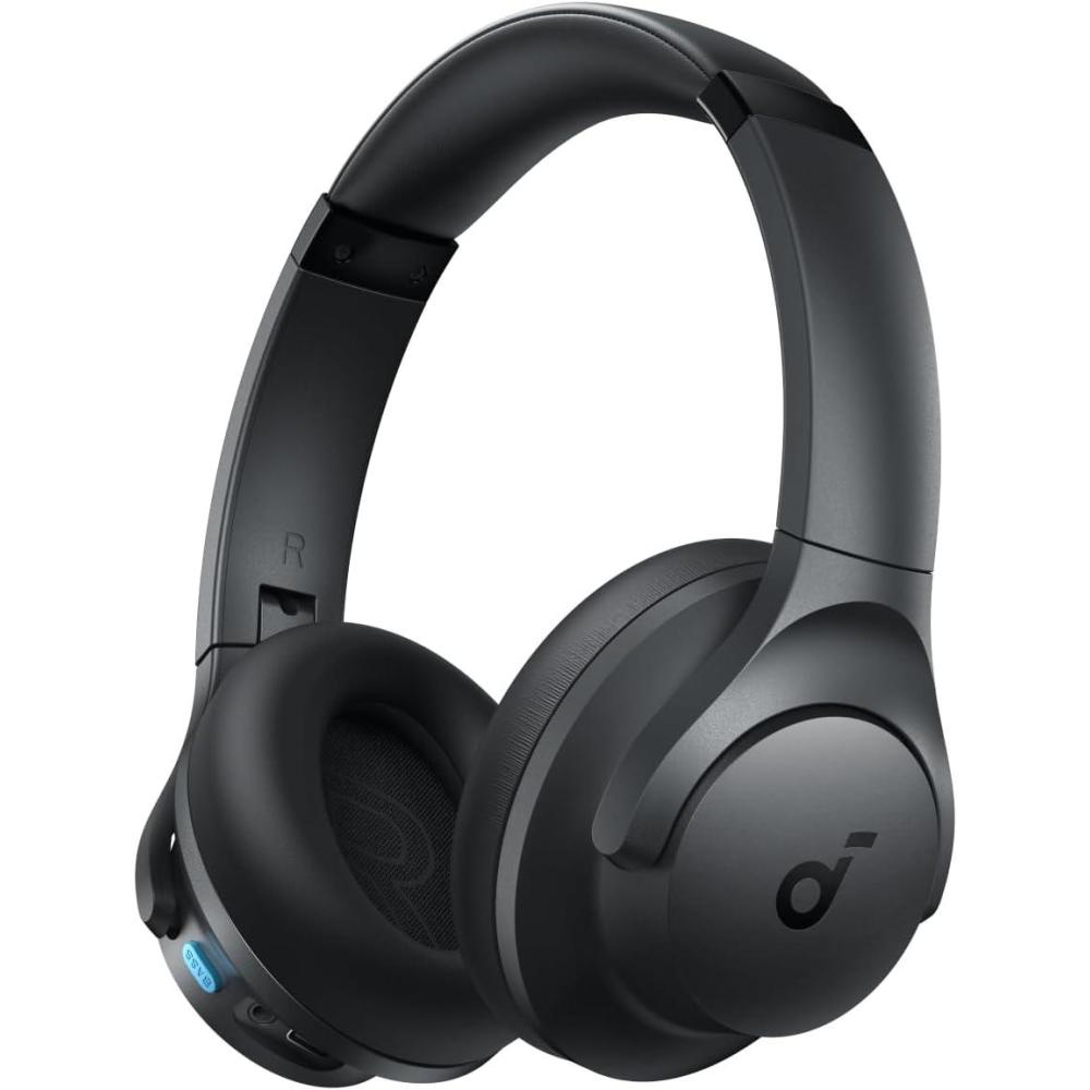 imageSoundcore Q11i Wireless OverEar Bluetooth Headphones by Anker Deep Bass 60H Playtime HiRes Audio Detachable Ear Cushions Multipoint ConnectionDark Gray