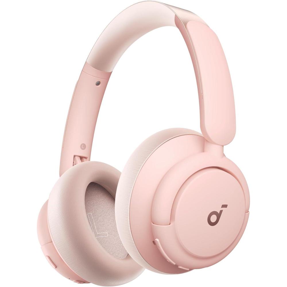 imageSoundcore Q30 by Anker Hybrid Active Noise Cancelling Headphones Multiple Modes HiRes Audio Custom EQ via App 50H Playtime Comfortable Fit Bluetooth Multipoint ConnectionPink