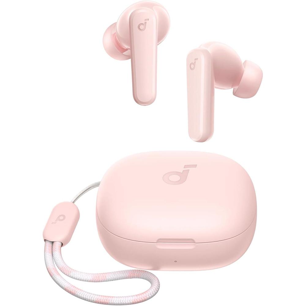 imageSoundcore by Anker P20i True Wireless Earbuds 10mm Drivers with Big Bass Bluetooth 53 30H Long Playtime WaterResistant 2 Mics for AI Clear Calls 22 Preset EQs Customization BluePink