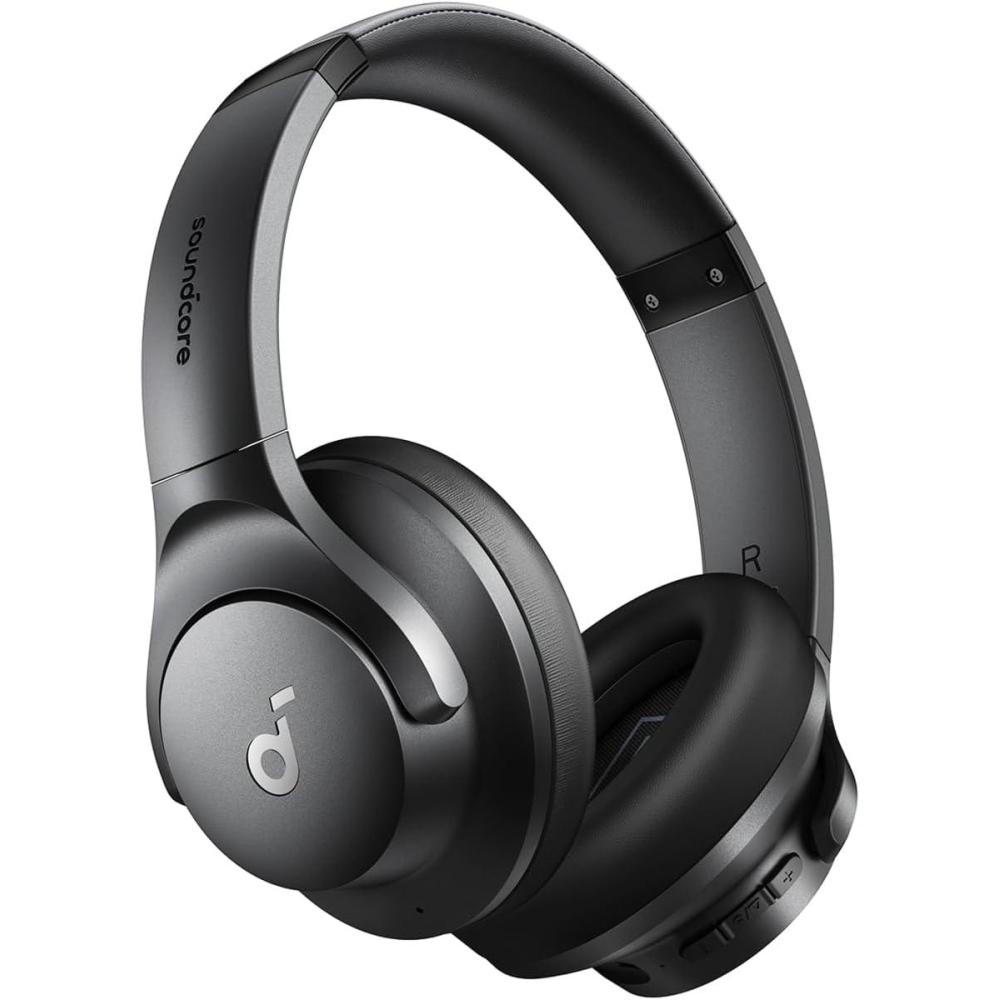 imageSoundcore by Anker Q20i Hybrid Active Noise Cancelling Headphones Wireless OverEar Bluetooth 40H Long ANC Playtime HiRes Audio Big Bass Customize via an App Transparency Mode WhiteBlack