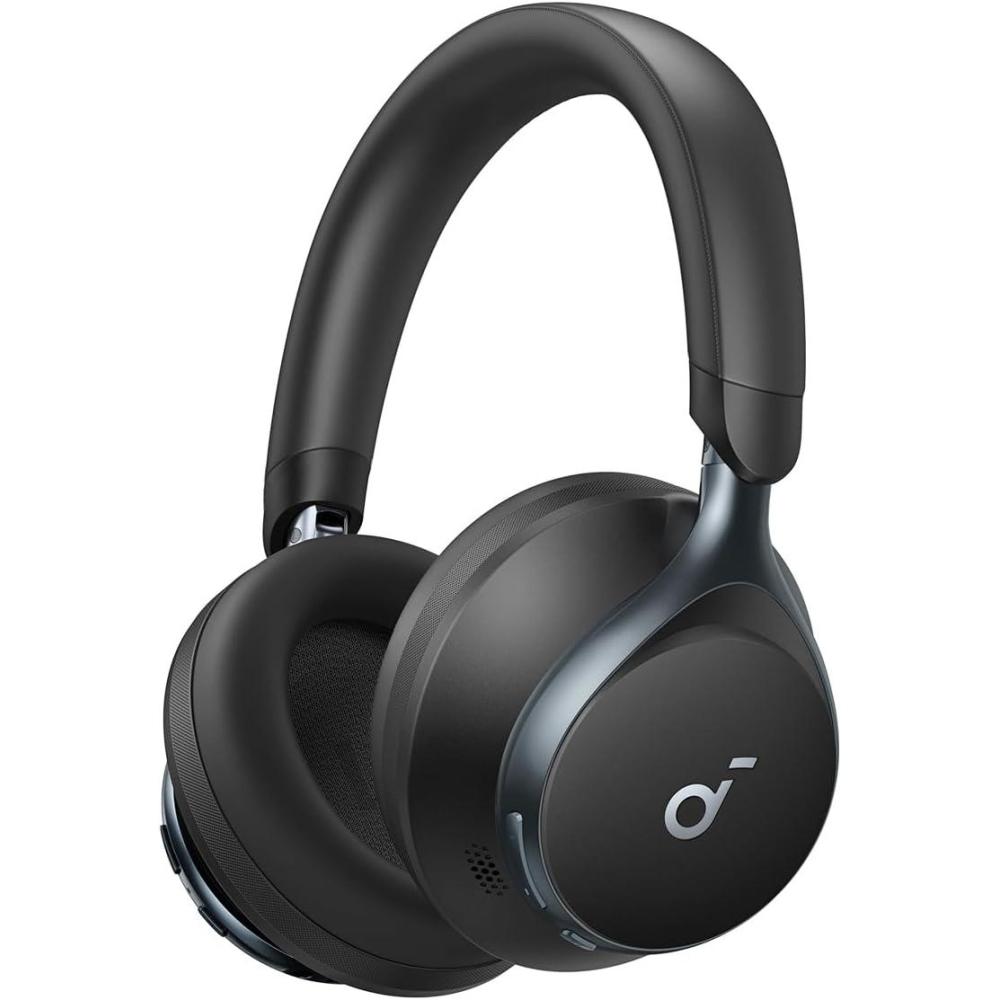 imageSoundcore by Anker Space One Active Noise Cancelling Headphones 2X Stronger Voice Reduction 40H ANC Playtime App Control LDAC HiRes Wireless Audio Comfortable Fit Clear Calls Bluetooth 53Abyss Black