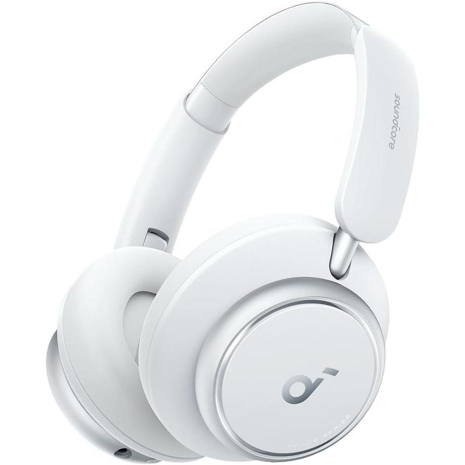 imageSoundcore by Anker Space Q45 Adaptive Active Noise Cancelling Headphones Reduce Noise by Up to 98 50H Playtime App Control LDAC HiRes Wireless Audio Comfortable Fit Clear Calls Bluetooth 53White