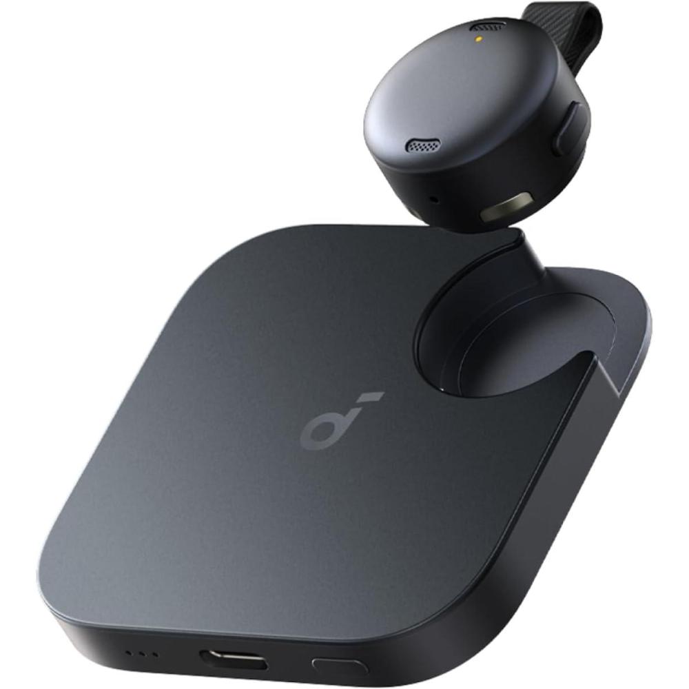 imagesoundcore Work by Anker Portable AI Voice Recorder AI Transcription ampamp Summarization 6Month Pro at No Charge CrossMeeting Summary DoubleTap to Mark MFi Certified Privacy ProtectionBlackBlack