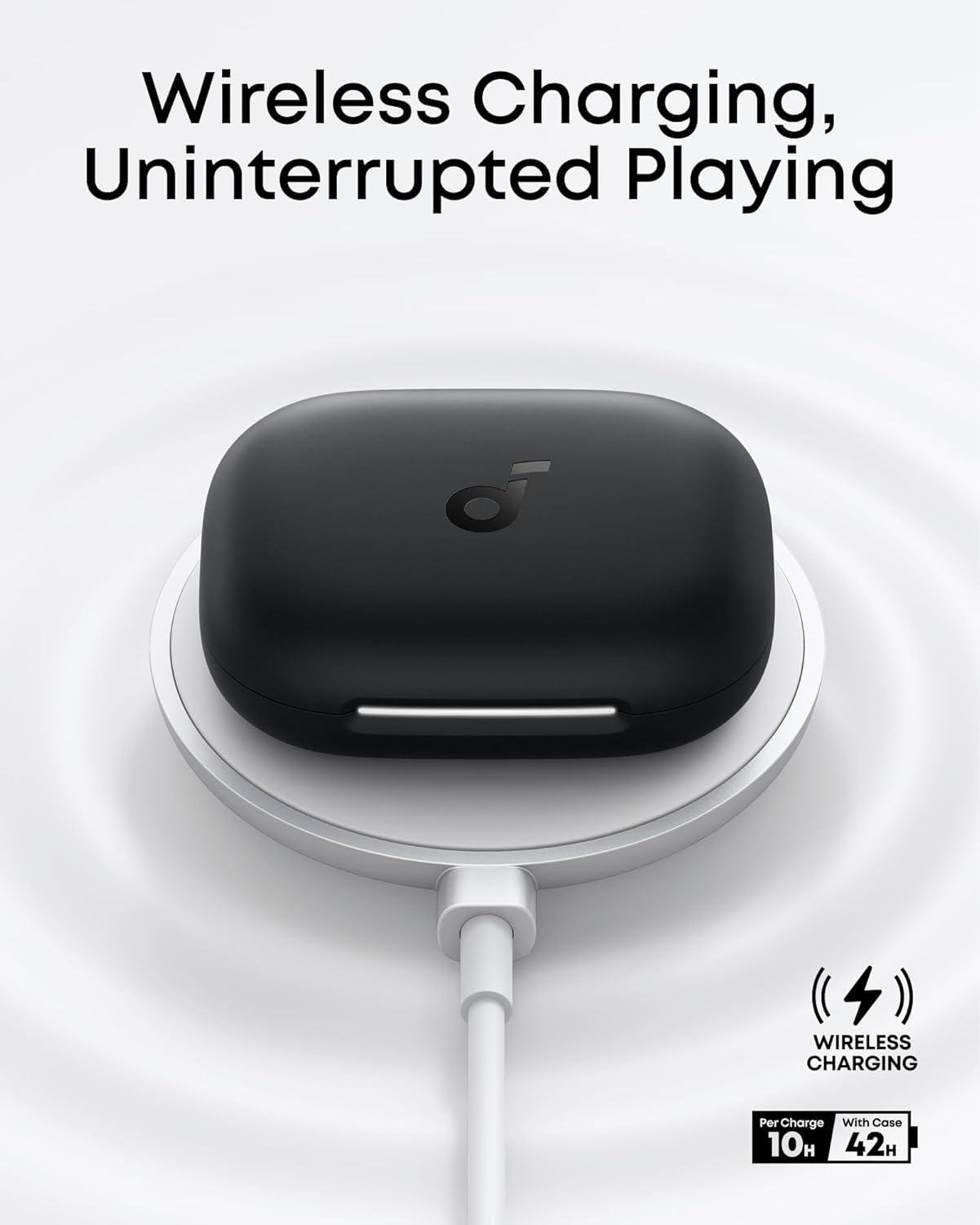 imagesoundcore AeroFit 2 by Anker OpenEar Headphones RealTime Translation Earbuds 4 Adjustable Positions for Every Ear Size 2 Richer Bass HiRes 42H Playtime IP55AI Clear CallsWireless ChargingBlack