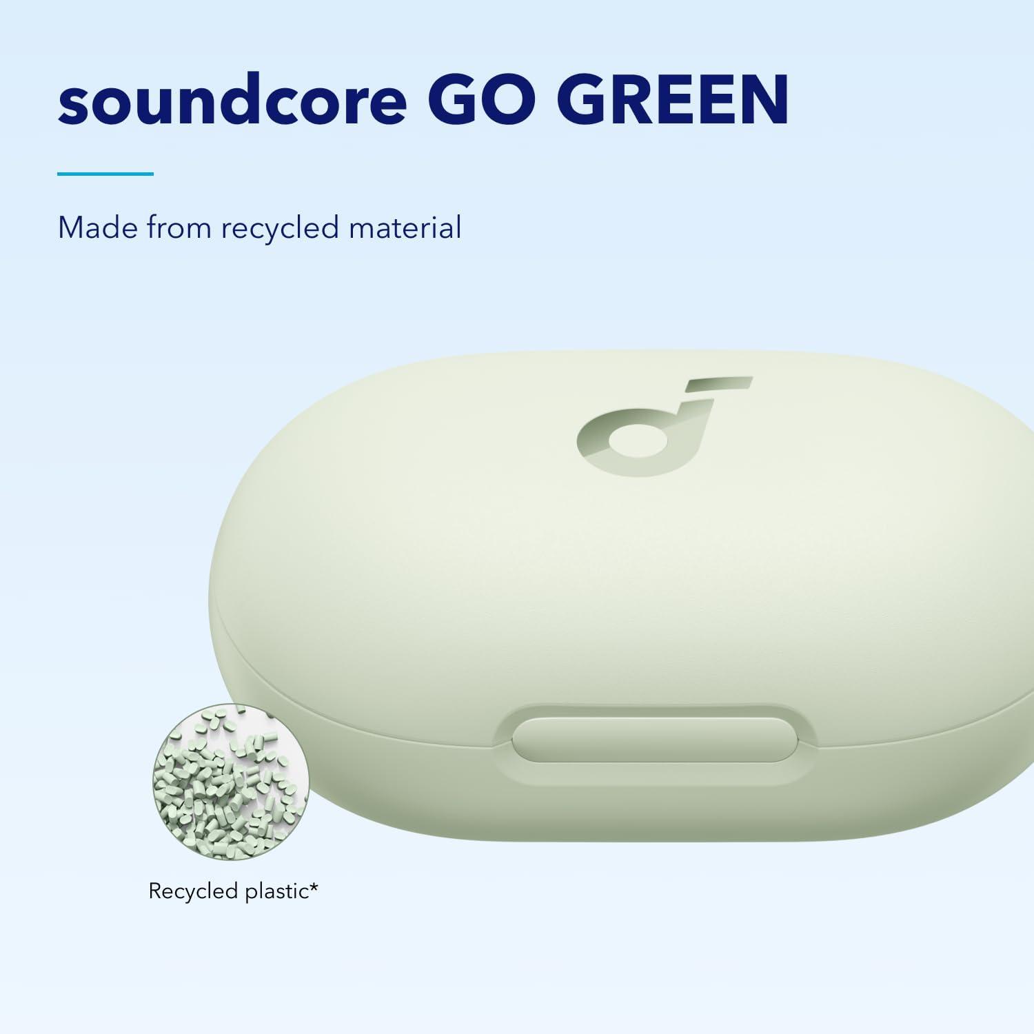 imagesoundcore by Anker Space A40 AutoAdjustable Active Noise Cancelling Wireless Earbuds Reduce Noise by Up to 98 50H Playtime HiRes Sound Comfortable Fit App Customization Wireless Charge BlueGreen