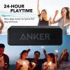 Anker Soundcore Portable Bluetooth Speaker – Ideal for Travel, 24-Hour Playtime, 66-Feet Range, Dual-Driver, Portable Wireless Speaker，Superior Sound, Low Distortion, Built-in Mic -Blue(Black)