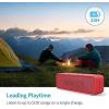 Anker Soundcore Portable Bluetooth Speaker – Ideal for Travel, 24-Hour Playtime, 66-Feet Range, Dual-Driver, Portable Wireless Speaker，Superior Sound, Low Distortion, Built-in Mic -Blue(Red)