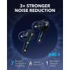 Soundcore Liberty 4 Pro by Anker, Noise Cancelling Wireless Earbuds, 7-Sensor and Real-Time Adaptive Noise Cancelling, 2× Faster Charging, Studio-Level Hi-Fi Music, Clear Calls with 6 Mics and AI(Glossy Black)
