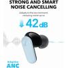 Soundcore P30i by Anker Noise Cancelling Earbuds, Strong and Smart Noise Cancelling, Powerful Bass, 45H Playtime, 2-in-1 Case and Phone Stand, IP54, Wireless Earbuds, Bluetooth 5.4 (Black)(Blue)