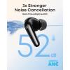 Soundcore P31i by Anker, Real-Time Adaptive Noise Cancelling, Hi-Res Sound, Translation Earbuds, 50H Playtime, Wireless Earbuds, Bluetooth Earphones, Spatial Audio, Fast Charging, IP55(Black)