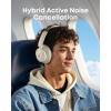 Soundcore Q30 by Anker, Hybrid Active Noise Cancelling Headphones, Multiple Modes, Hi-Res Audio, Custom EQ via App, 50H Playtime, Comfortable Fit, Bluetooth, Multipoint Connection(Beige)