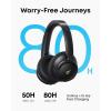 Soundcore Q30 by Anker, Hybrid Active Noise Cancelling Headphones, Multiple Modes, Hi-Res Audio, Custom EQ via App, 50H Playtime, Comfortable Fit, Bluetooth, Multipoint Connection(Absolute Black)