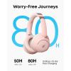 Soundcore Q30 by Anker, Hybrid Active Noise Cancelling Headphones, Multiple Modes, Hi-Res Audio, Custom EQ via App, 50H Playtime, Comfortable Fit, Bluetooth, Multipoint Connection(Pink)