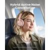 Soundcore Q30 by Anker, Hybrid Active Noise Cancelling Headphones, Multiple Modes, Hi-Res Audio, Custom EQ via App, 50H Playtime, Comfortable Fit, Bluetooth, Multipoint Connection(Pink)