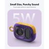 Soundcore Select 4 Go Bluetooth Shower Speaker by Anker, IP67 Waterproof/Dustproof, Ultra-Portable Speaker, Wireless, 20H Playtime, Floatable, Powerful Sound, Electronics for Outdoors/Home/Travel(Purple & Yellow)