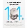 Soundcore Sleep A20 by Anker Sleep Earbuds, 30dB High-Frequency Noise Reduction, Small Earplugs for Side Sleepers, 80H Playtime, Stream Content via Bluetooth 5.3, Sleep Monitor, Personal Alarm