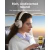 Soundcore Space One Pro, FlexiCurve Over-Ear Headphone, Adaptive Active Noise Cancelling Headphones Driven by 6 Mics, 60H Lossless Audio, Ultra-Fast Charging, Hi-Res Wireless, Comfortable Fit(Cream White)