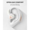 Soundcore by Anker AeroFit Pro Open-Ear Headphones, Ultra Comfort, Secure Fit, Ergonomic Design, Rich Sound with LDAC, Bluetooth 5.3, IP55 Water-Resistant, 46H Playtime, App Control, Wireless Earbuds(Frost White)