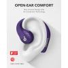 Soundcore by Anker AeroFit Pro Open-Ear Headphones, Ultra Comfort, Secure Fit, Ergonomic Design, Rich Sound with LDAC, Bluetooth 5.3, IP55 Water-Resistant, 46H Playtime, App Control, Wireless Earbuds(Electric Purple)