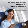 Soundcore by Anker, Space One, Active Noise Cancelling Headphones, 2X Stronger Voice Reduction, 40H ANC Playtime, App Control, LDAC Hi-Res Wireless Audio, Comfortable Fit, Clear Calls, Bluetooth 5.3(Sky Blue)