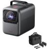 NEBULA X1 Triple Laser 4K Projector, Nebulamaster, 3500 ANSI Lumens, 56000:1 Contrast, 40W Stereo Sound, 0.9-1.5 Optical Zoom, Smart AI, Dolby Vision, 300″ Screen, Built-In Micro Gimbal, GTV, Portable(X1+Speaker&Mic Bag)
