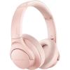 Soundcore Anker Life Q20 Hybrid Active Noise Cancelling Headphones, Wireless Over Ear Bluetooth Headphones, 60H Playtime, Hi-Res Audio, Deep Bass, Foam Ear Cups, Travel, Office, USB-C Charging(Pink)