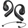 Soundcore by Anker AeroFit Pro Open-Ear Headphones, Ultra Comfort, Secure Fit, Ergonomic Design, Rich Sound with LDAC, Bluetooth 5.3, IP55 Water-Resistant, 46H Playtime, App Control, Wireless Earbuds(Dynamic Black)