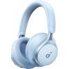 Soundcore by Anker, Space One, Active Noise Cancelling Headphones, 2X Stronger Voice Reduction, 40H ANC Playtime, App Control, LDAC Hi-Res Wireless Audio, Comfortable Fit, Clear Calls, Bluetooth 5.3(Sky Blue)