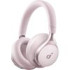 Soundcore by Anker, Space One, Active Noise Cancelling Headphones, 2X Stronger Voice Reduction, 40H ANC Playtime, App Control, LDAC Hi-Res Wireless Audio, Comfortable Fit, Clear Calls, Bluetooth 5.3(Cloud Pink)