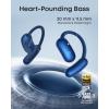 soundcore AeroFit 2 by Anker, Open-Ear Headphones, Real-Time Translation Earbuds, 4 Adjustable Positions for Every Ear Size, 2× Richer Bass, Hi-Res, 42H Playtime, IP55,AI Clear Calls,Wireless Charging(Blue)