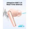 soundcore Liberty 5 by Anker, Noise-Cancelling Wireless Earbuds, 2x Stronger Voice Reduction, Real-Time Adaptive Noise Cancellation, Fast Charging, Dolby Audio, 6-Mic AI Clear Calls, Long Battery Life(Rose Apricot)