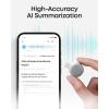 soundcore Work by Anker Portable AI Voice Recorder, AI Transcription & Summarization, 6-Month Pro at No Charge, Cross-Meeting Summary, Double-Tap to Mark, MFi Certified, Privacy Protection(Black)(White)