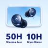 soundcore by Anker Space A40 Auto-Adjustable Active Noise Cancelling Wireless Earbuds, Reduce Noise by Up to 98%, 50H Playtime, Hi-Res Sound, Comfortable Fit, App Customization, Wireless Charge (Blue)(Blue)