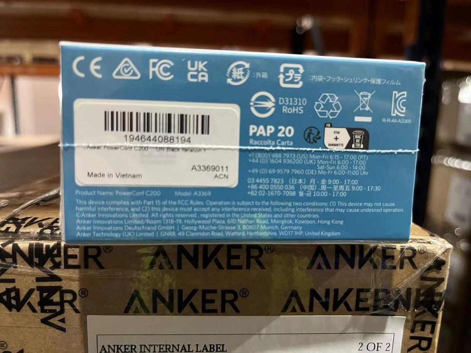 imageAnker PowerConf C200 2K Webcam for PCLaptopMac Computer Camera LowLight Correction AINoise Canceling Mics Adjustable Field of View Builtin Privacy Cover Stereo Mics for Meeting