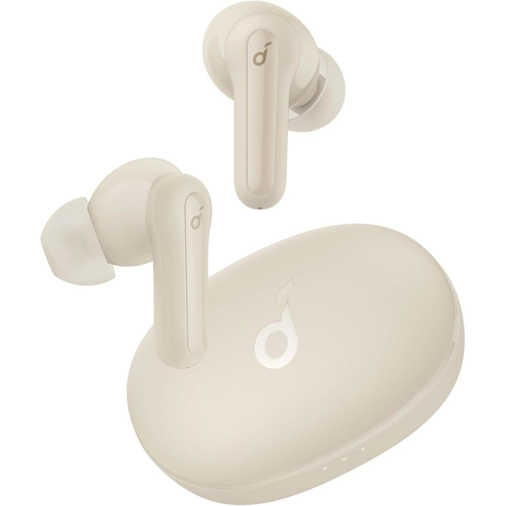 imageSoundcore Anker Life P2 Mini True Wireless Bluetooth 52 Earbuds Headphones BlackOat White
