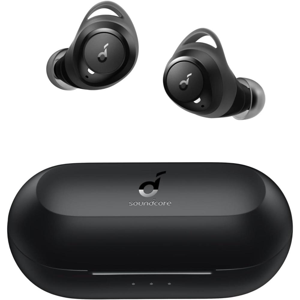 imageSoundcore by Anker Life A1 True Wireless Earbuds Powerful Customized Sound 40H Playtime Wireless Charging USBC Fast Charge IPX7 Waterproof Button Control Bluetooth Earbuds Commute Sports