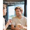 Soundcore Liberty Buds by Anker, Semi-in-Ear Design, Removable Ear Fins, Real-Time Adaptive Noise Cancelling, Fast Charging, Wireless Bluetooth Earbuds,Translation Earbuds, 30H Playtime(Black)
