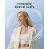Soundcore Liberty Buds by Anker, Semi-in-Ear Design, Removable Ear Fins, Real-Time Adaptive Noise Cancelling, Fast Charging, Wireless Bluetooth Earbuds,Translation Earbuds, 30H Playtime(Light Blue)