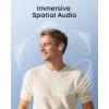 Soundcore Liberty Buds by Anker, Semi-in-Ear Design, Removable Ear Fins, Real-Time Adaptive Noise Cancelling, Fast Charging, Wireless Bluetooth Earbuds,Translation Earbuds, 30H Playtime(White)