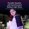 Soundcore Glow Portable Speaker by Anker with 30W 360° Sound, Synchronized Radiant Light, 18H Playback, Customizable EQ and Light Show, and IP67 Waterproof