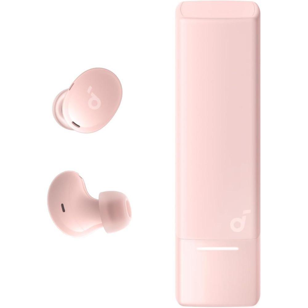 imageSoundcore A30i by Anker Smart Noise Cancelling Earbuds LipstickShaped Stylish Design Tiny Lightweight Comfort Clear Sound IP54 15H Playtime in ANC Mode Wireless Earbuds Bluetooth 54Pink